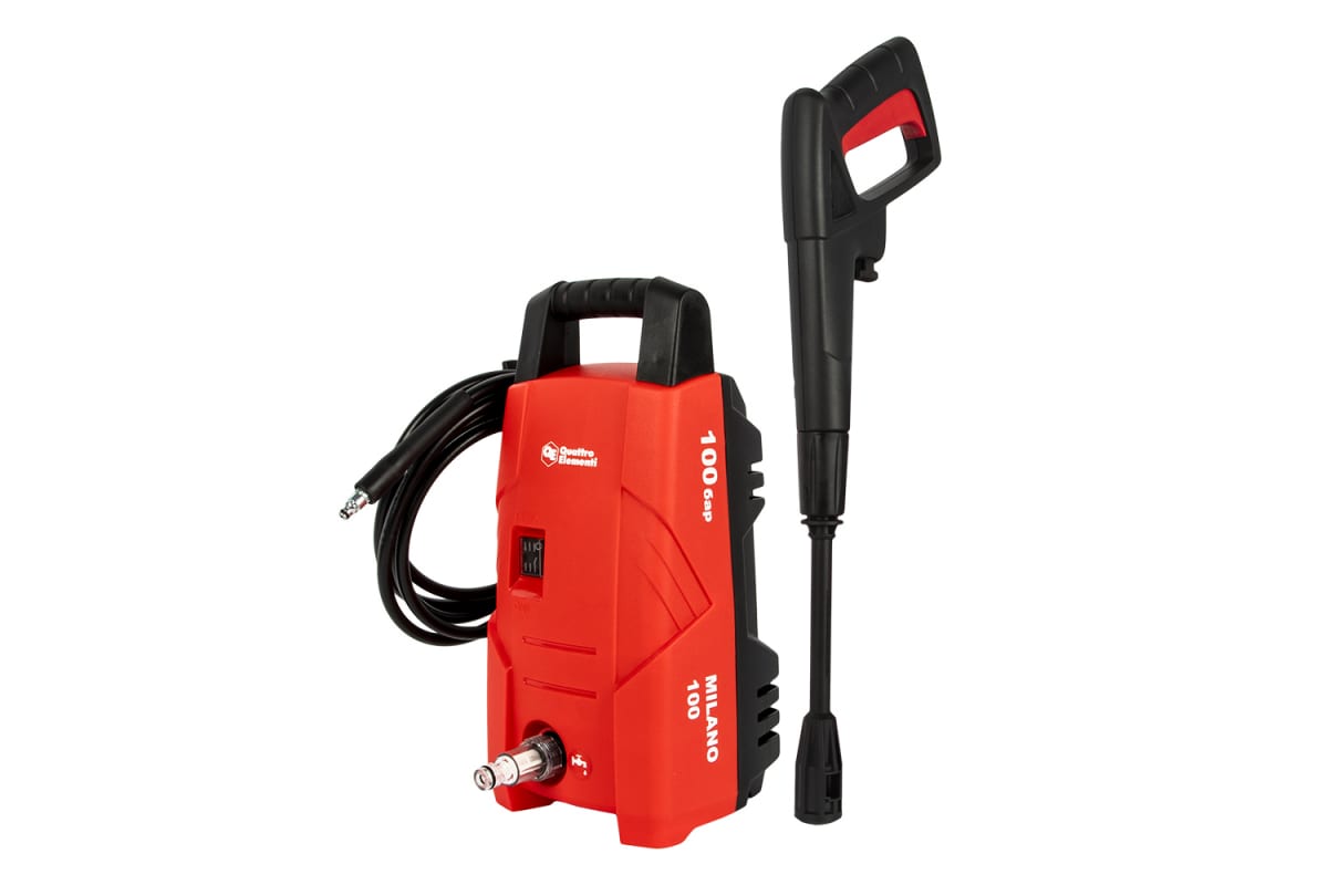 Мойка высокого давления QE MILANO 100 (1300Вт,  100бар,  330л/ч,  шланг 3м.) (793-299)