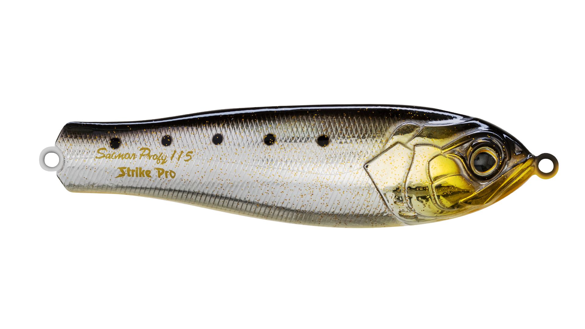 Блесна колеблющаяся Strike Pro Salmon Profy 115,  115 мм,  45 гр,  Тройник,  цвет: A176E/A176E,  (PST-03A#A176E/A176E)