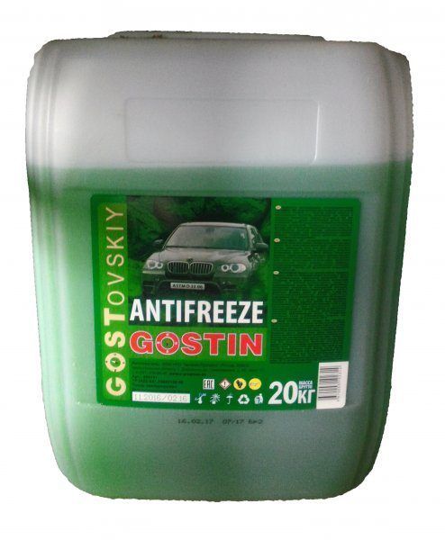 Антифриз ГОСТОВСКИЙ 20кг. зелёный
