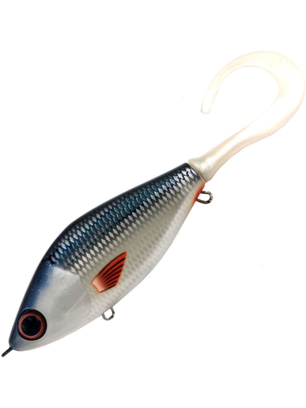 Воблер Джеркбейт Strike Pro Guppie Downsize Sinking,  90 мм,  35, 7 гр,  Загл. 0, 5м.-1, 5м.,  Тонущий,  цвет: C384F Whitefish,  WOLF COLOR,  (EG-208B#C384F)