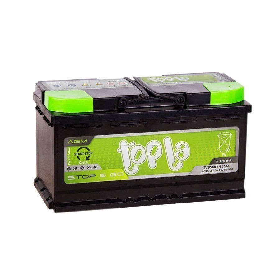95 Topla TOP AGM Stop&Go TAG95 Евро Аккумулятор зал/зар