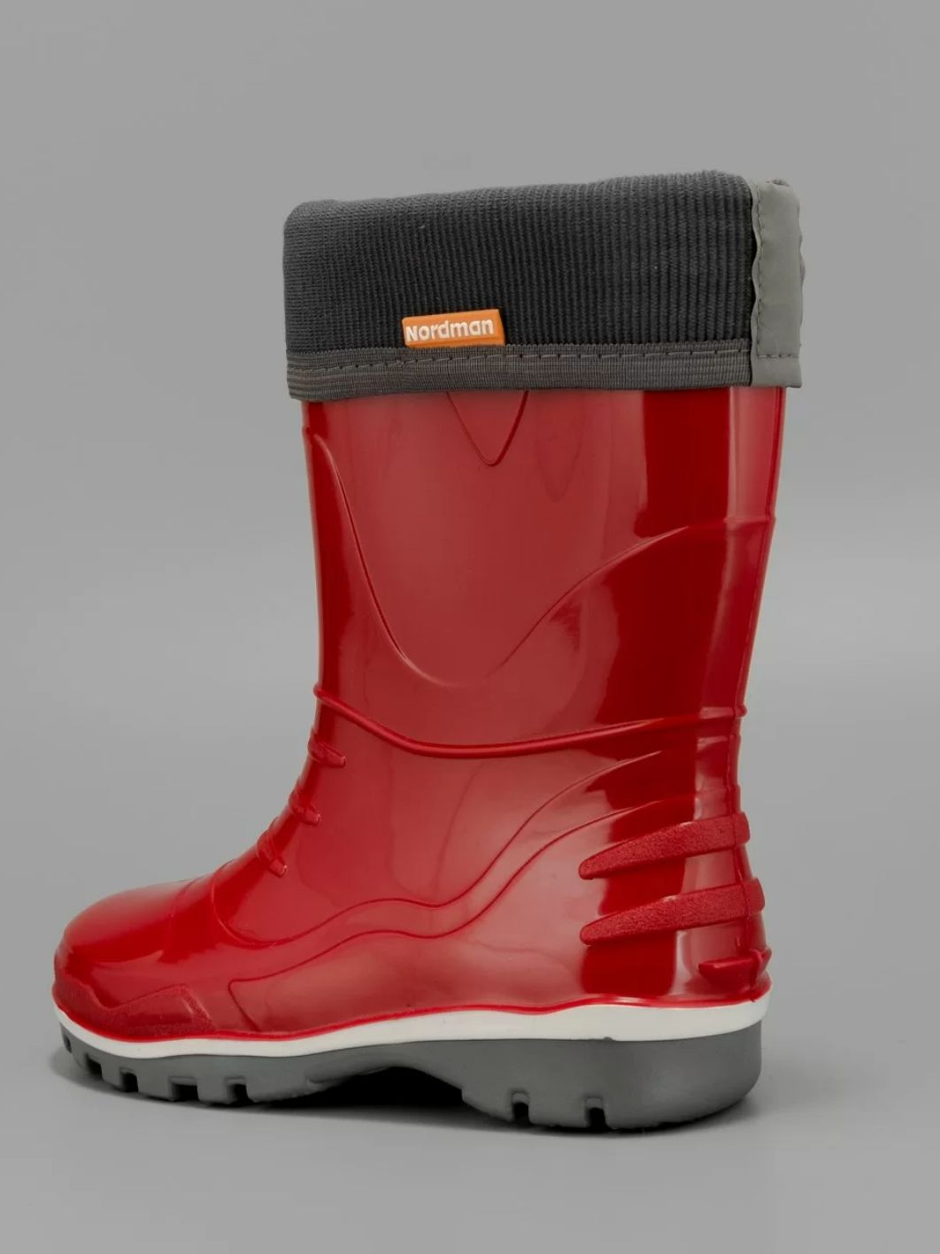 Сапоги Nordman Step школьные из ПВХ,  красные р. 35