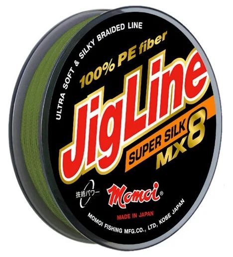 Шнур JigLine MX 8 Super Silk 0, 14 мм, 11 кг, 150 м хаки