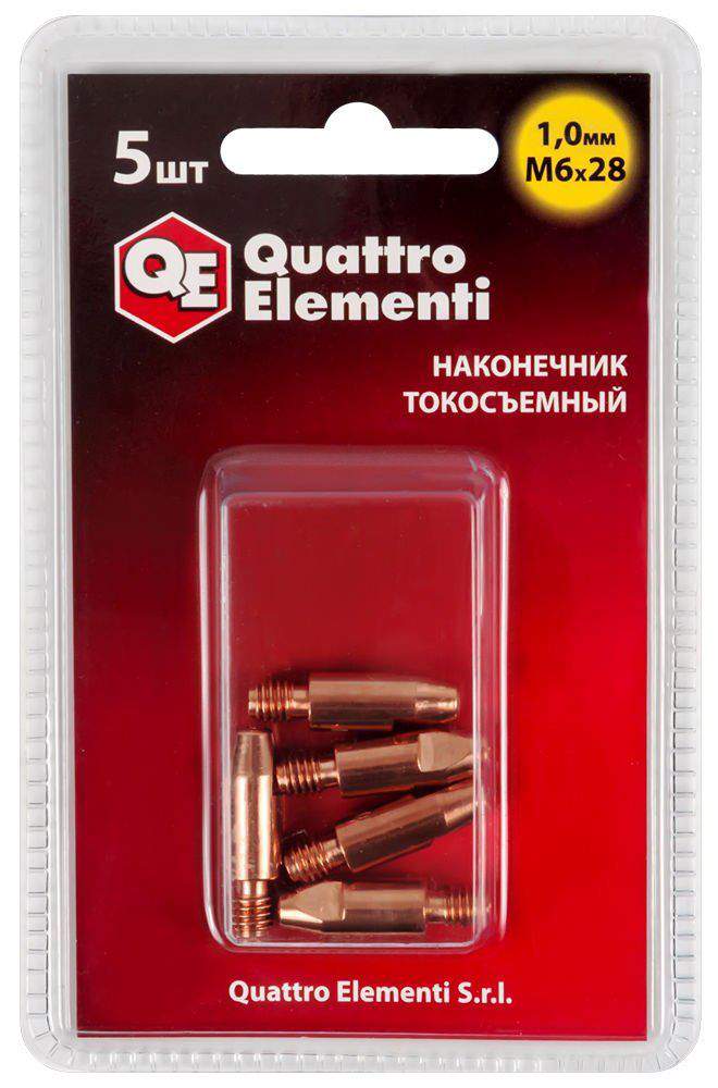 Токосъемник M6*28мм Ø1.2мм Cu (1шт.) QUATTRO ELEMENTI (771-251)