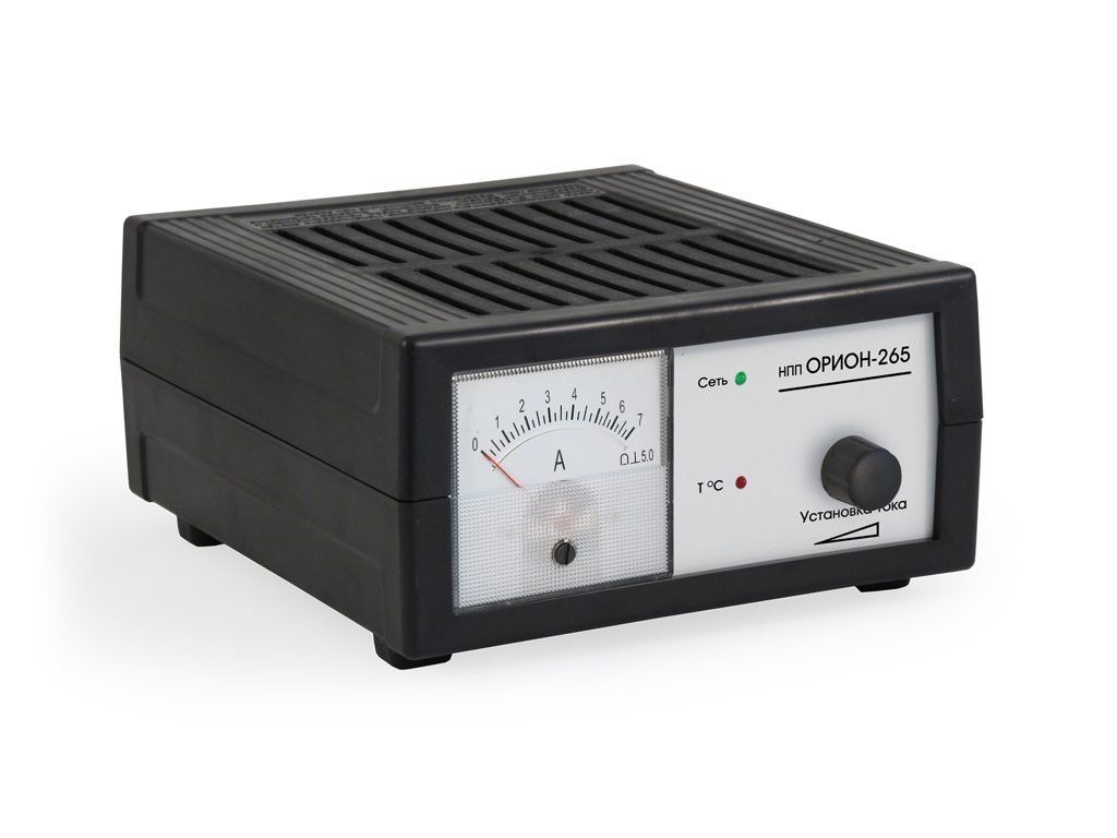 Зарядное устройство Орион-265 (автомат,  0-7А,  12В,  стрелочный амперметр) 