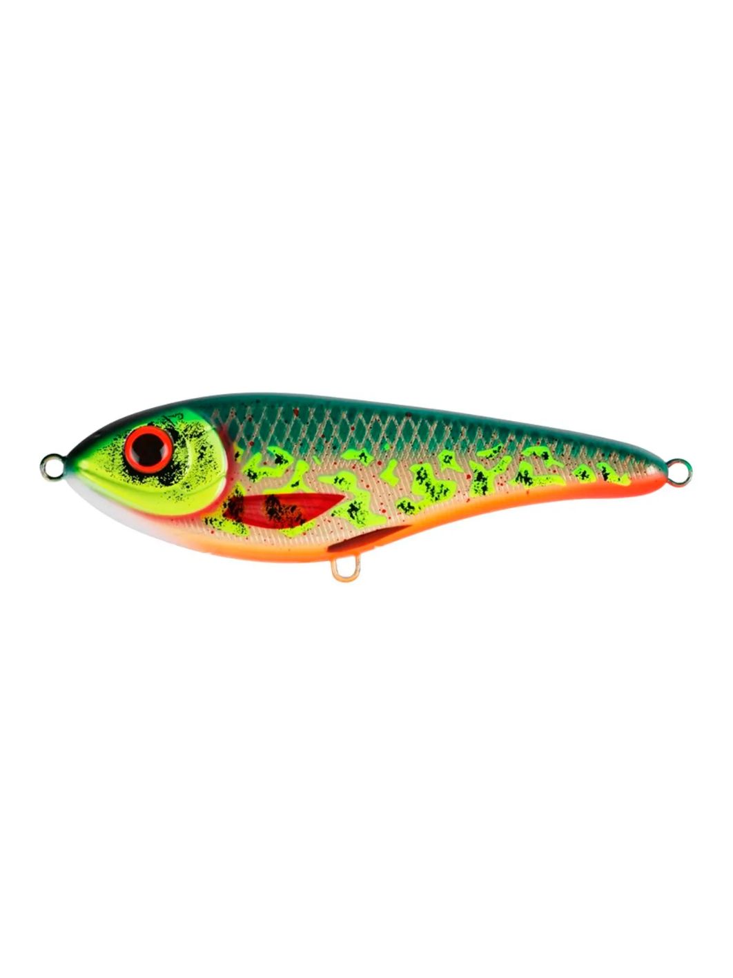 Воблер Джеркбейт Strike Pro Buster Jerk Shallow Runner,  150 мм,  64, 5 гр,  Загл. 1, 0м.,  Медленно всплывающий,  цвет: C780F The Saint,  (EG-048S#C780F)