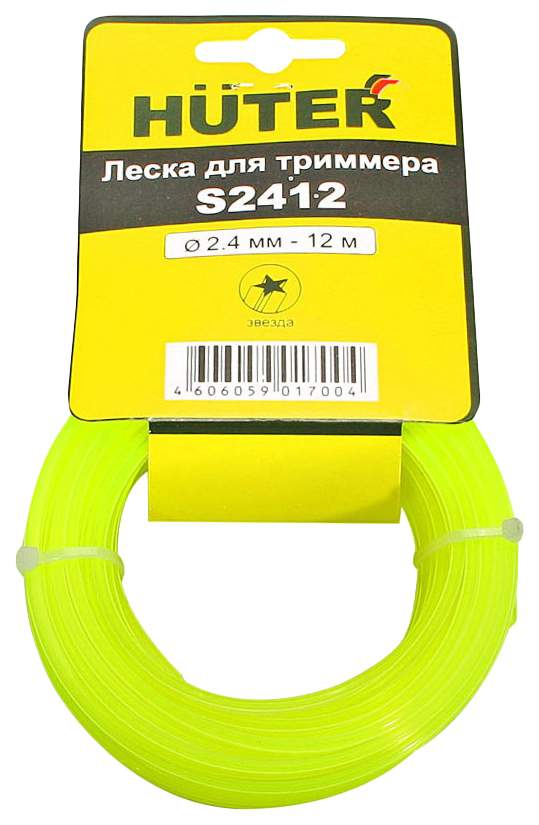Корд триммерный Ø2.4мм звезда (12м) HUTER S2412 71/2/12