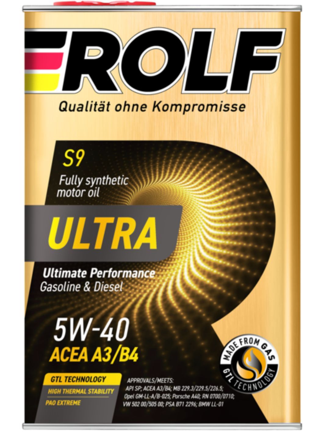 ROLF Ultra 5W40 A3/B4 SP 4л синтетическое моторное масло
