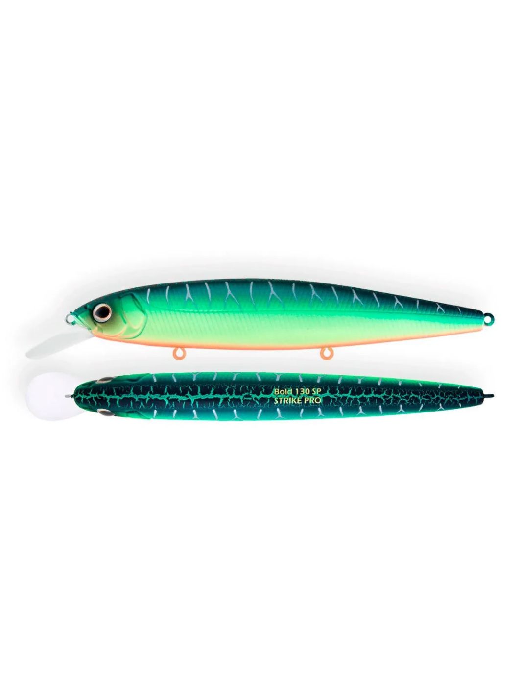 Воблер Минноу Strike Pro Bold 110SP,  110 мм,  15, 4 гр,  Загл. 0, 8м.-1, 5м.,  Нейтральный,  цвет: A223S-RP Pearl Mat Tiger,  (EG-191A-SP#A223S-RP)