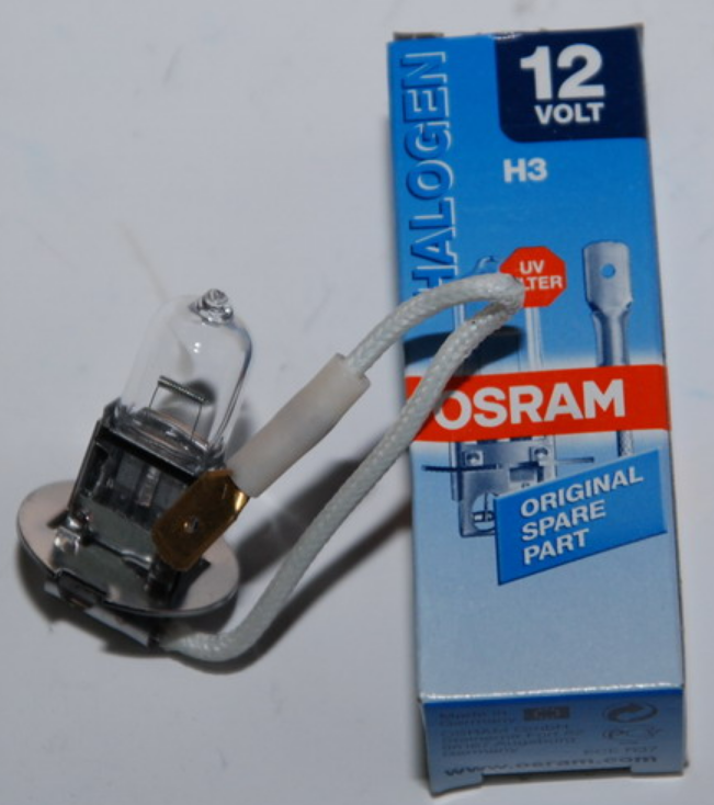 Автолампа галогеновая H3 12V-55 OSRAM (64151) (1шт.)