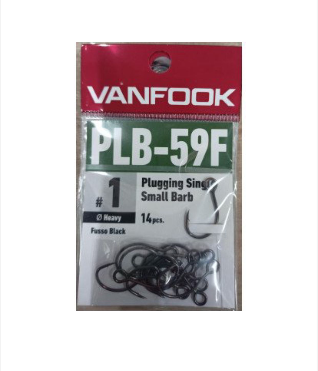 Крючки VANFOOK PLB-59F fusso black (#1)