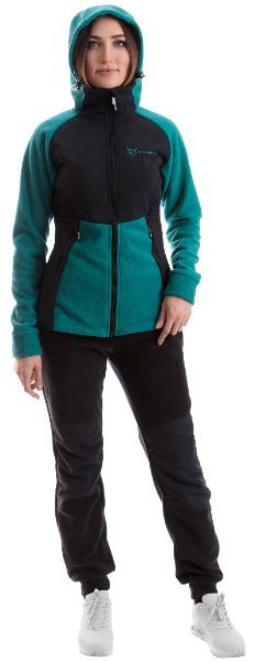 Костюм флисовый POLAR LADY Бирюзовый/черный 52-54 158-164 м