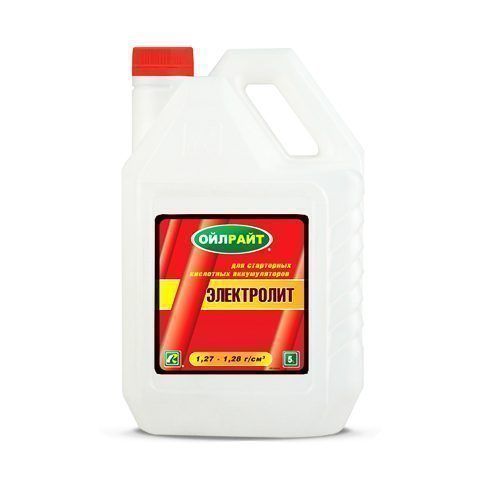Электролит 5л (плотность 1.28) OILRIGHT