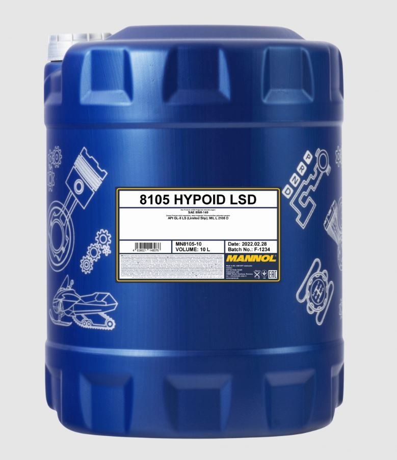 MANNOL Hypoid LSD 85W140 GL-5 8105 10л трансмиссионное масло