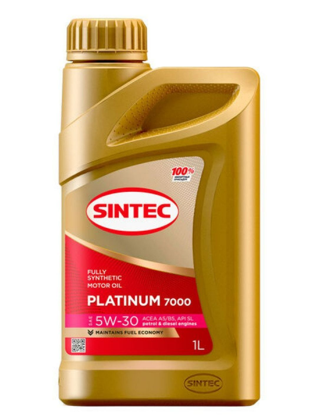 SINTEC PLATINUM 7000 5w30 A5/B5 1L синтетическое моторное масло