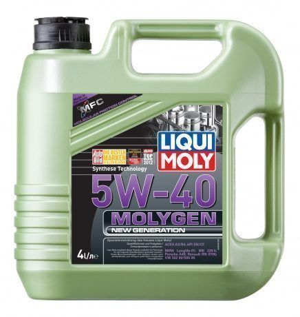 LIQUI MOLY "Molygen New Generation" 5W40 4L синтетическое моторное масло 9054/8578