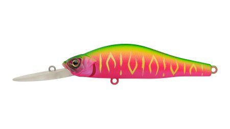 Воблер Минноу Strike Pro Archback Deep 80SP,  80 мм,  10, 8 гр,  Загл. 1, 5м.-4, 0м.,  Нейтральный,  цвет: A230S Watermelon Mat Tiger,  (EG-125AL-SP#A230S)