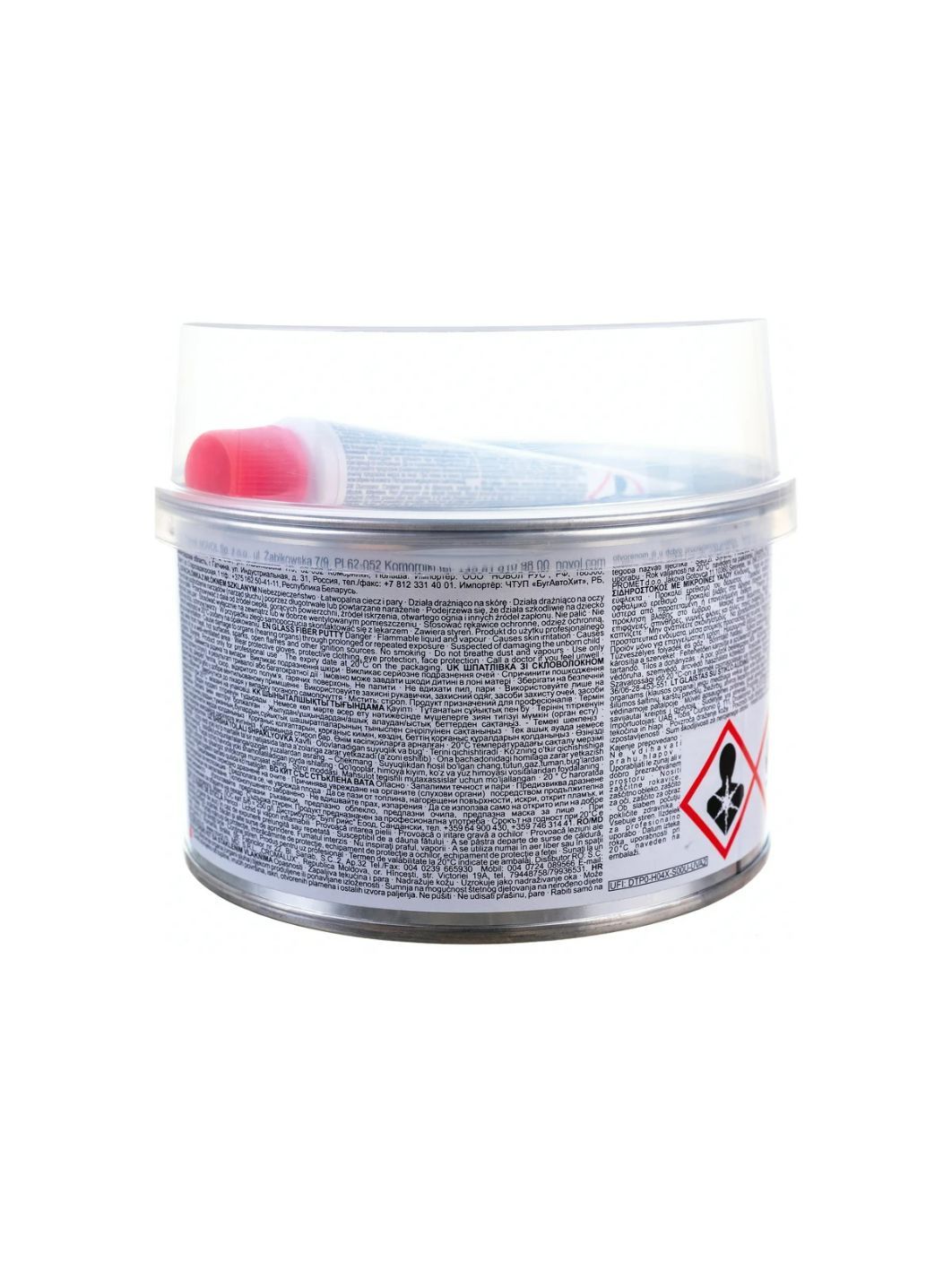 Шпатлевка NOVOL 1231 FIBER MICRO 500гр стекловолокно