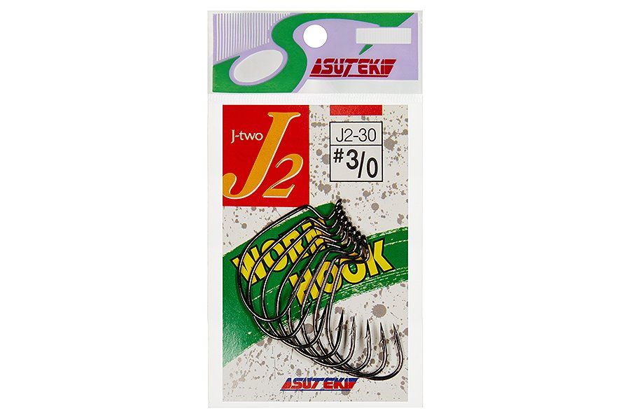 Крючок офсетный YAMAI Worm Hook J-2 #3/0