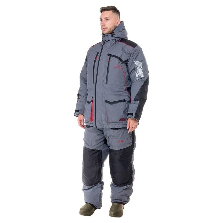 Костюм зимний поплавок Huntsman Siberia Floating,  ткань Breathable,  до -45°С,  цвет Серый/Черный (Размер:56-58,  Рост:182)