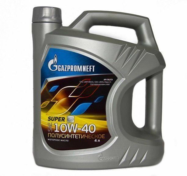 ГАЗПРОМНЕФТЬ 10w40 Супер SG/CD 4л полусинтетическое моторное масло