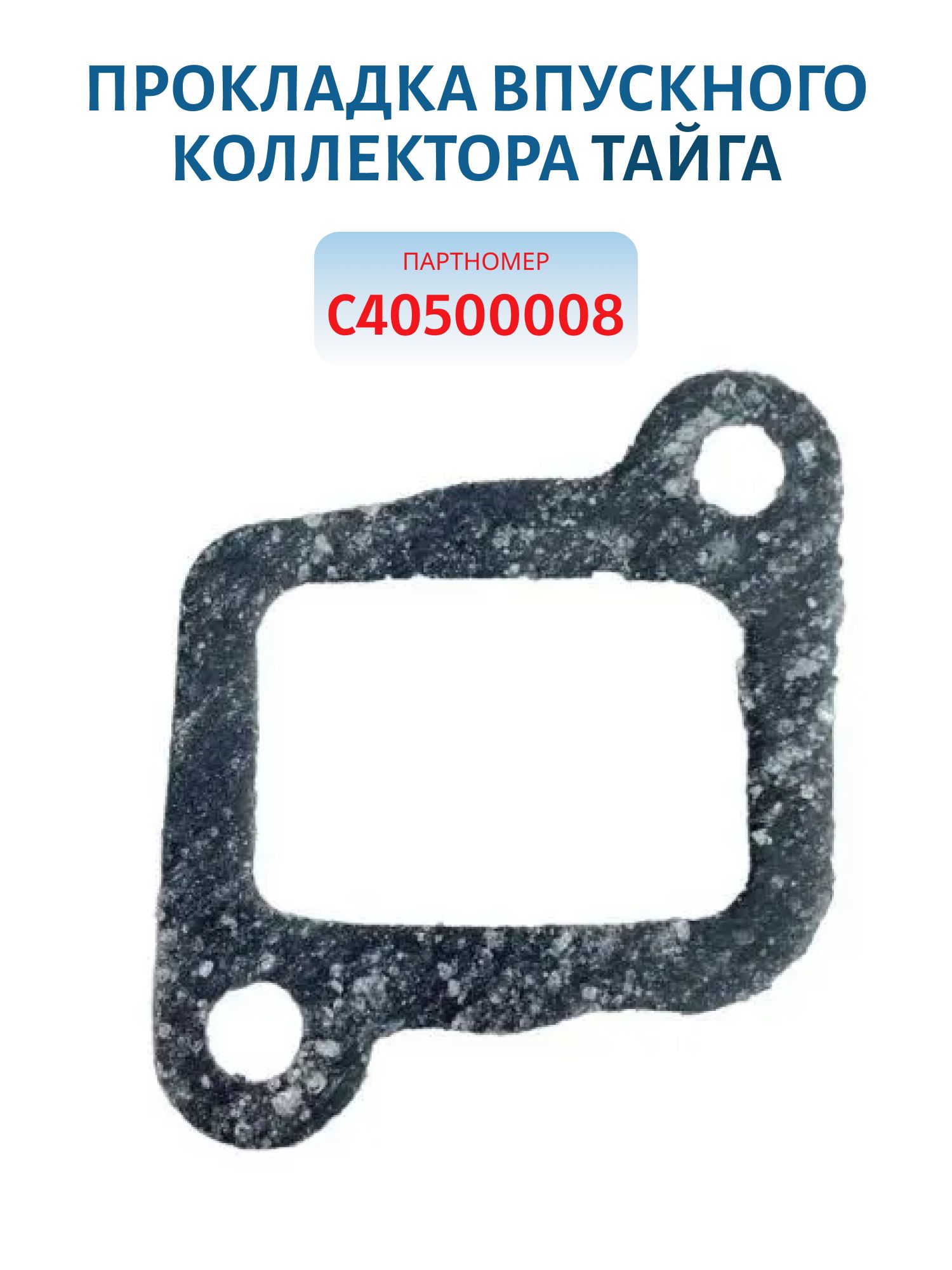 Прокладка впускного коллектора Тайга 500 С40500008