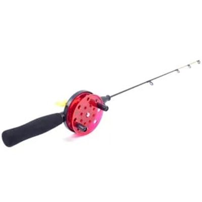 Удочка штекерная зимняя Namazu "Ice Perch Fishing",  L=60 см,  с катушкой d=90 мм,  стеклопластик