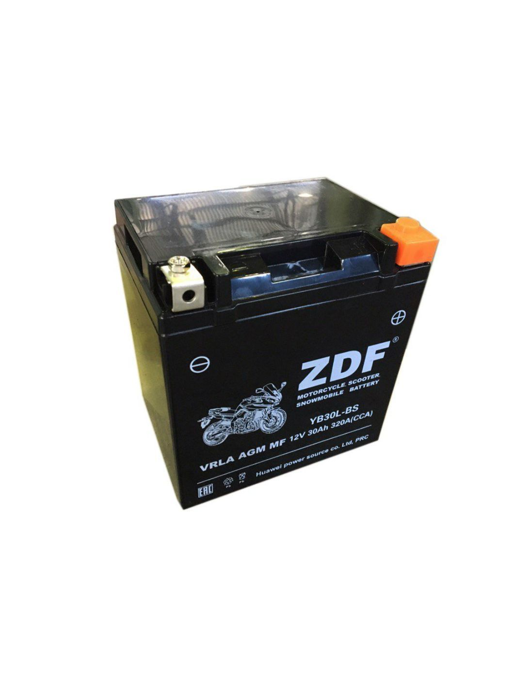 Аккумулятор ZDF 1230.2 VRLA AGM MF YB30L-BS 165*125*176