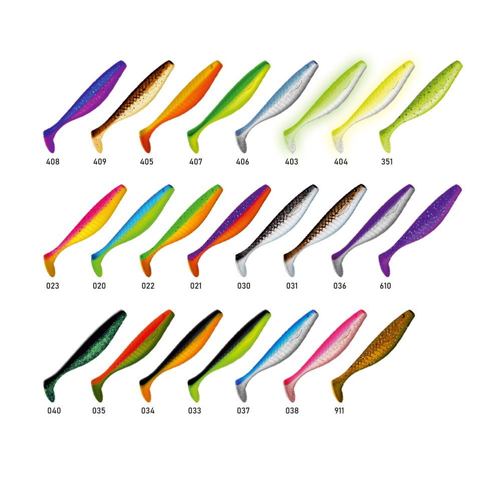 Приманка ZUB-PROVOCATOR 123мм(4, 8")-5шт,  (цвет 610) фиолетовый с блестками