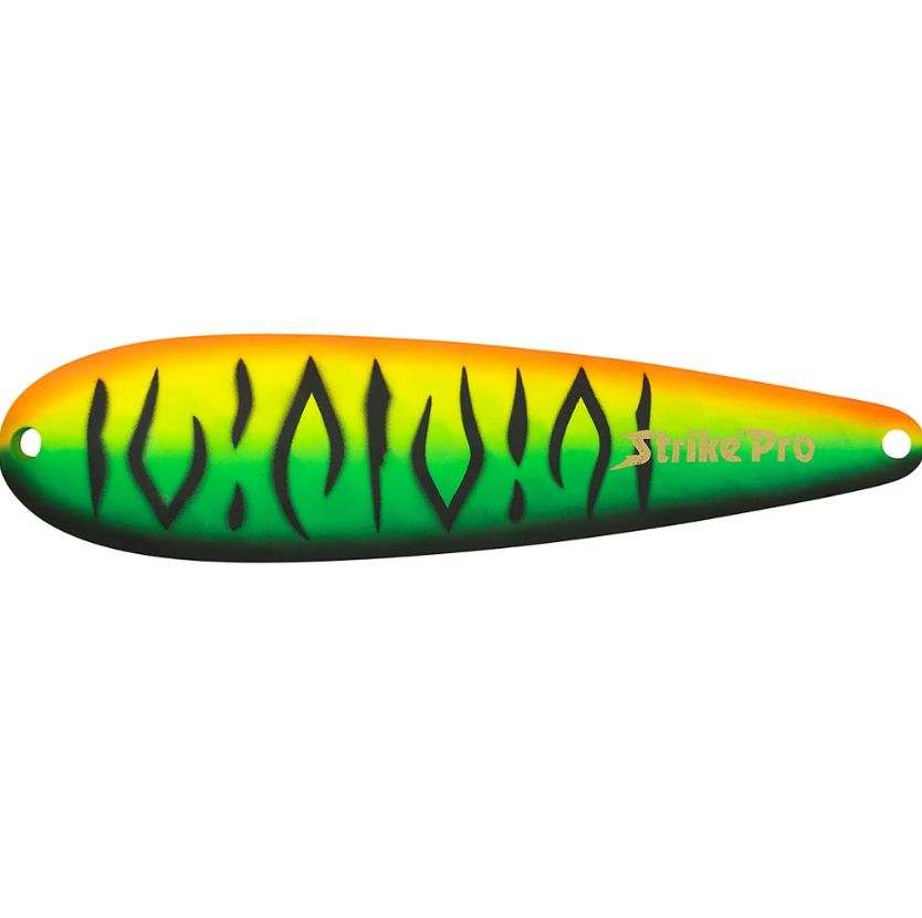 Блесна колеблющаяся Strike Pro KILLER PROFY 115,  115 мм,  56 гр,  Тройник,  цвет: GC01S Mat Tiger,  (ST-014C#GC01S/CP)