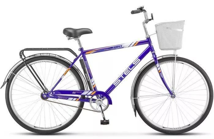 Велосипед колёса 28" дорожный STELS Navigator 300 Gent,  1 скорость,  рама сталь 20" (синий) 