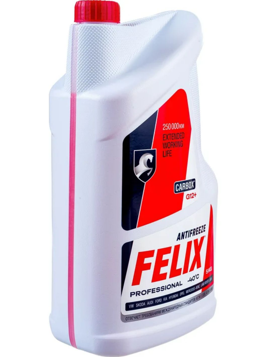 Антифриз FELIX CARBOX G-12+ 5л. красный