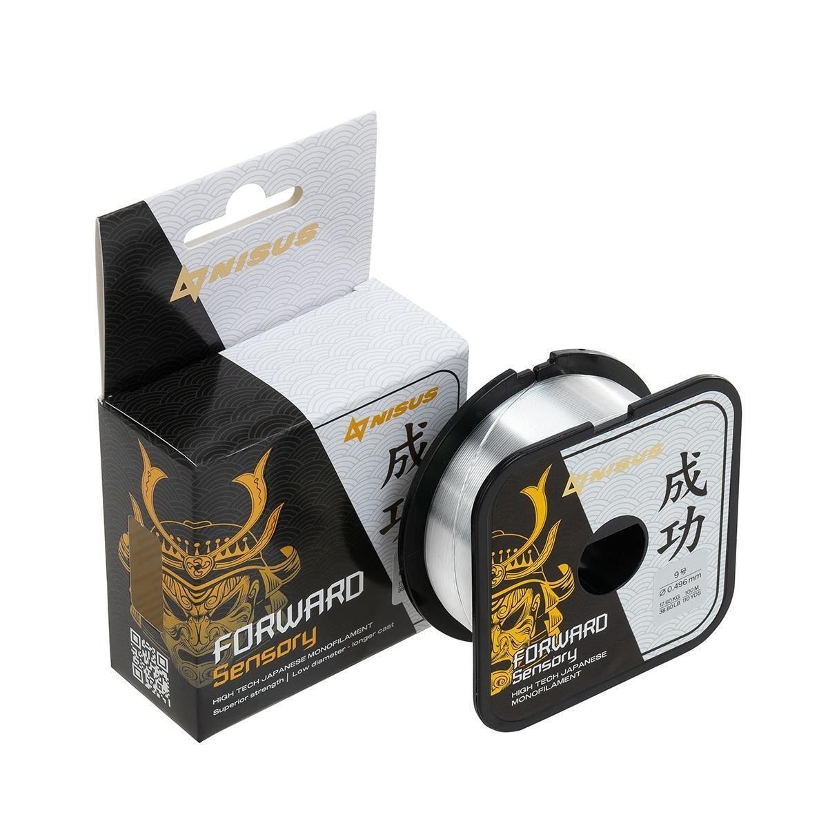 Леска FORWARD Sensory 0, 496mm/100m Nylon Transparent Nisus 