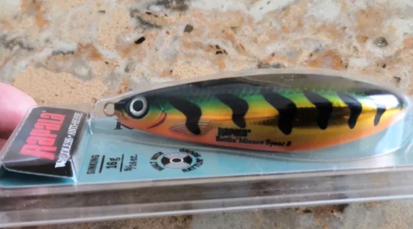 Блесна незацепляйка Rapala Minnow Rattlin Spoon 08 /FT