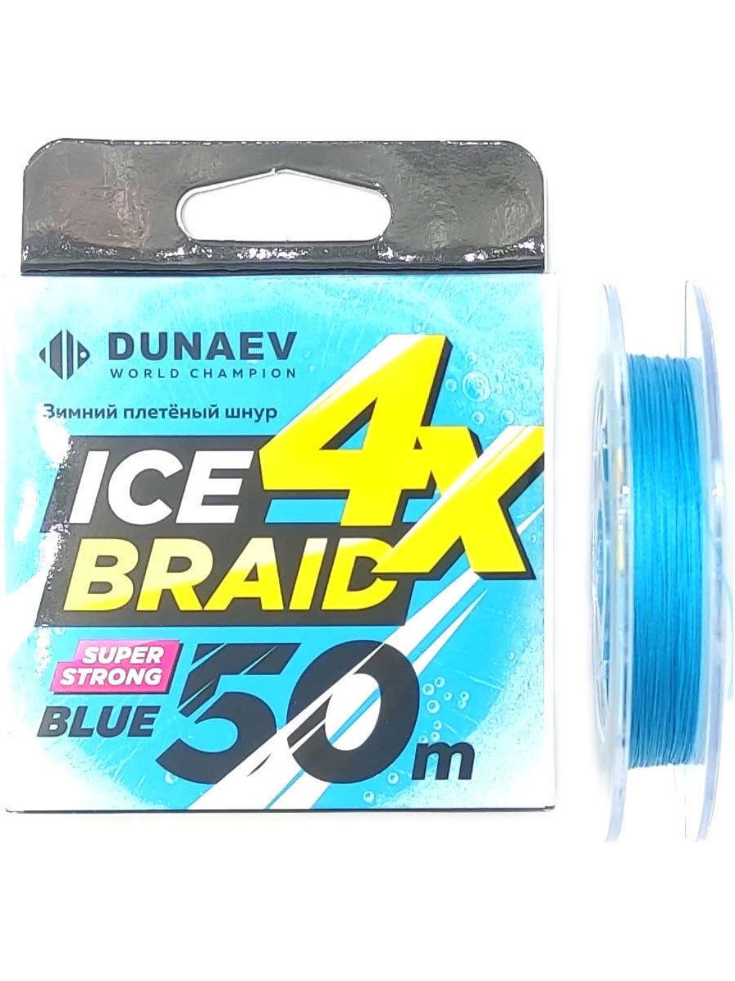 Шнур DUNAEV ICE BRAID PE X4 50м 0, 16мм