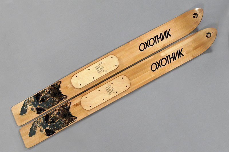 Лыжи дерево-пластик "ОХОТНИК" 175/15 см