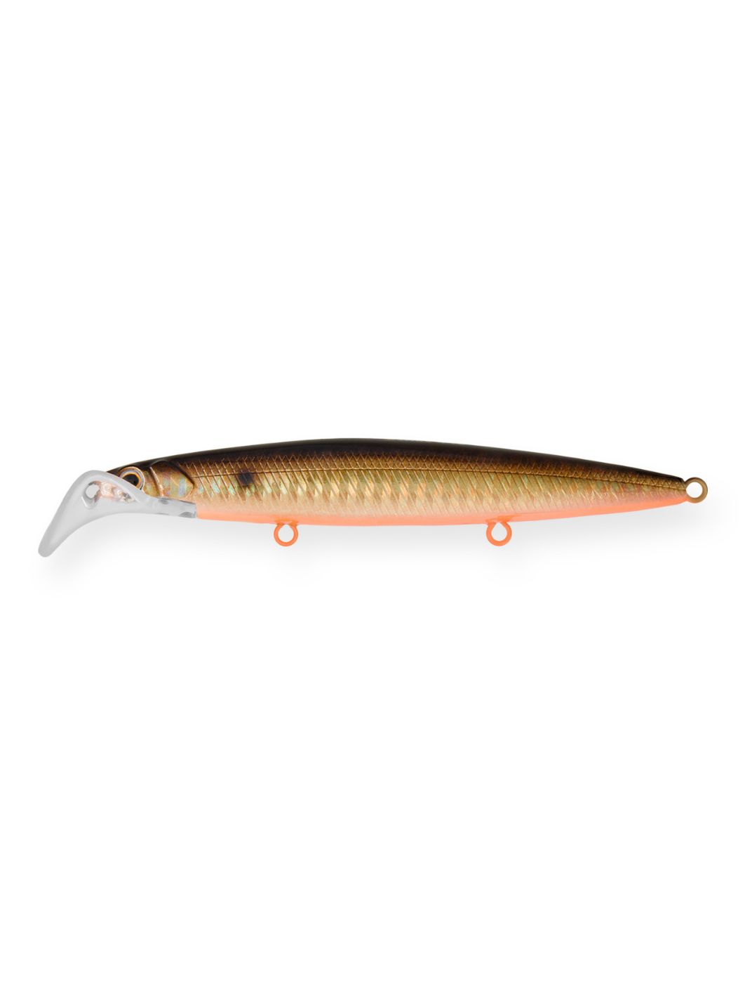Воблер Минноу Strike Pro Scooter Minnow 110F,  110 мм,  11, 8 гр,  Загл. 1, 5м.-2, 5м.,  Плавающий,  цвет: 613-713,  (EG-186F#613-713)