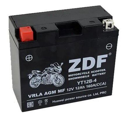 Аккумулятор ZDF 1212.1 VRLA AGM MF YT12B-4 151*70*131