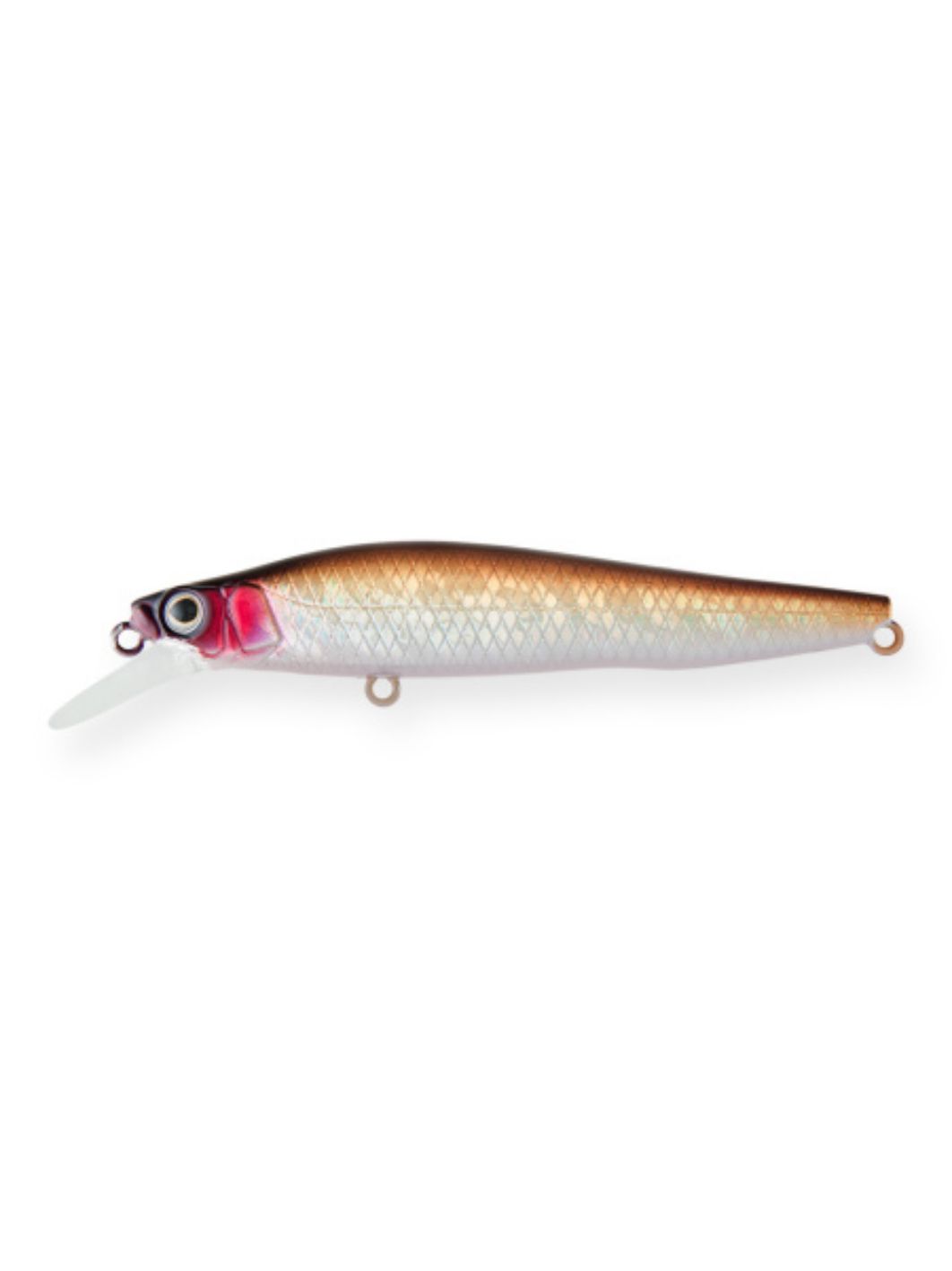 Воблер Минноу Strike Pro IB Minnow JET 75,  75 мм,  9 гр,  Загл. 0, 4м.-1, 0м.,  Тонущий,  цвет: 864PPV Brown Redhead,  (JS-275#864PPV)