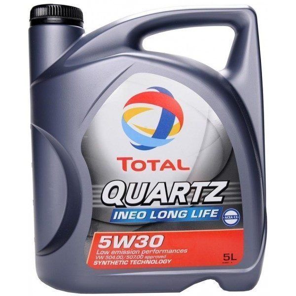 TOTAL Quartz INEO Long Life 5w30 C3 5L синтетическое моторное масло