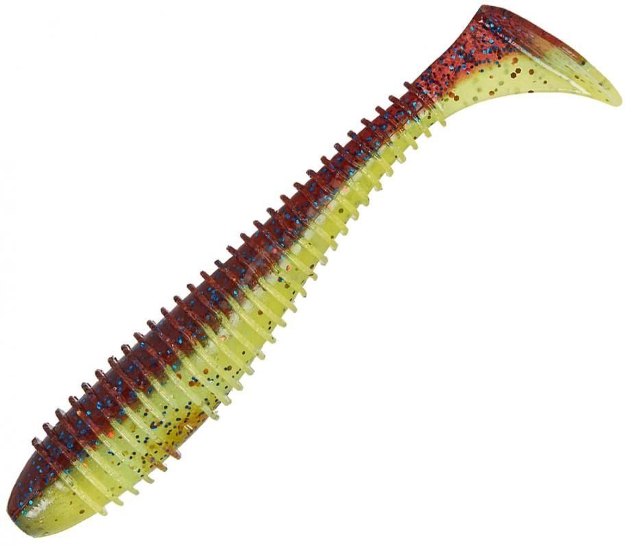 Приманка съедобная Keitech Swing Impact FAT 6.8" #EA15 Grape Chart Red FLK