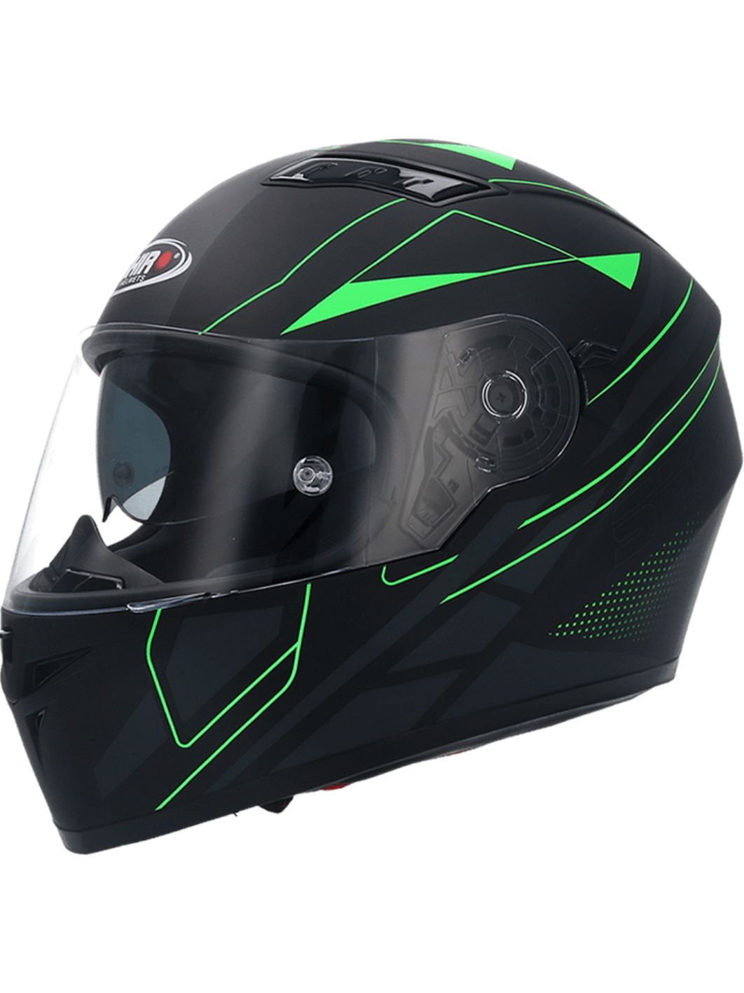 Шлем SHIRO SH600 ELITE black/green L