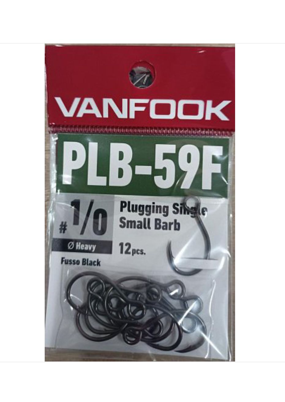 Крючки VANFOOK PLB-59F fusso black (#1/0)