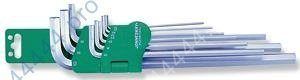 Набор ключей Г-образных шестигранных (1.5-10мм) Extra Long (9пр.) JONNESWAY H03SM109S