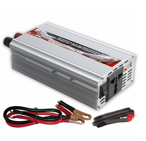 Преобразователь напряжения автомобильный AVS IN-1500W (12/220V)