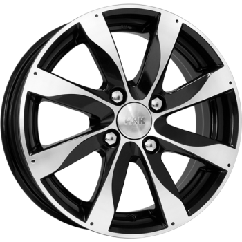 КиК Джемини (КС480) 5, 5x14 4/ 98 ET40 d-58, 5 алмаз черный (Арт.12906)