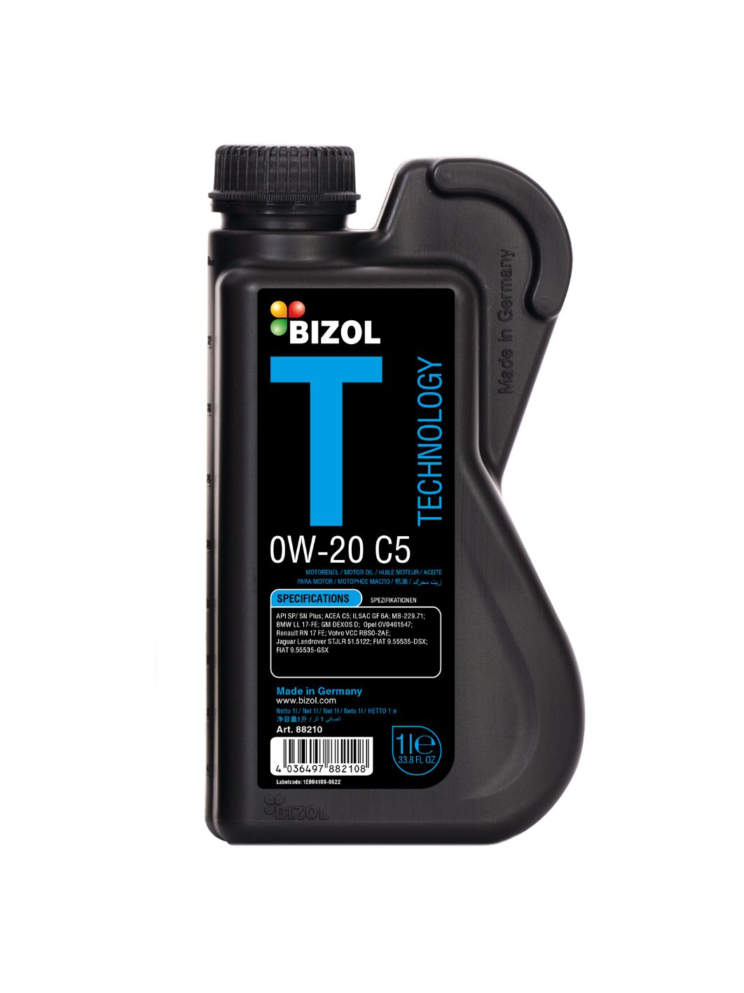 BIZOL Technology 0W20 C5 1L синтетическое моторное масло