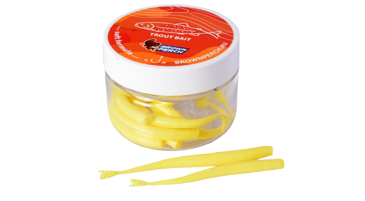 Приманка силиконовая Chicken worms (70 мм,  FS602,  9 шт.)