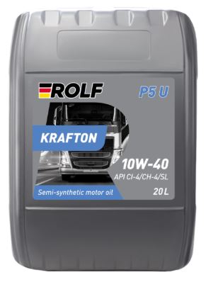 ROLF Krafton P5 U 10W40 CI-4/SL 20л полусинтетическое моторное масло
