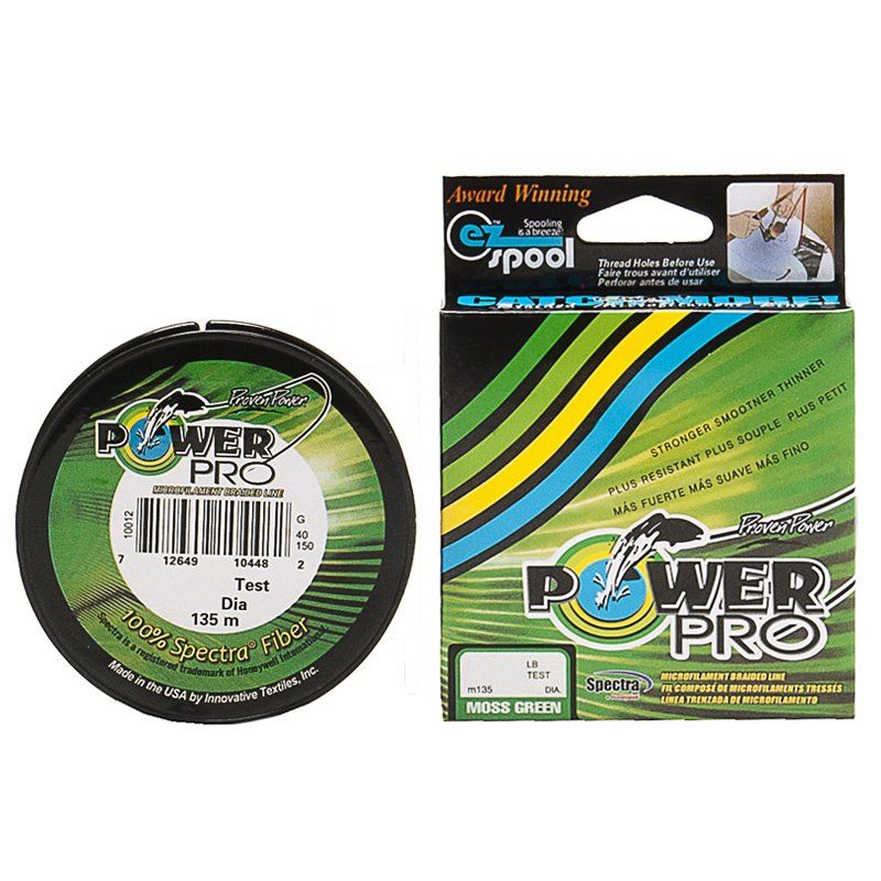 Леска плетеная POWER PRO 135 м зеленая 0, 10 мм 5 кг